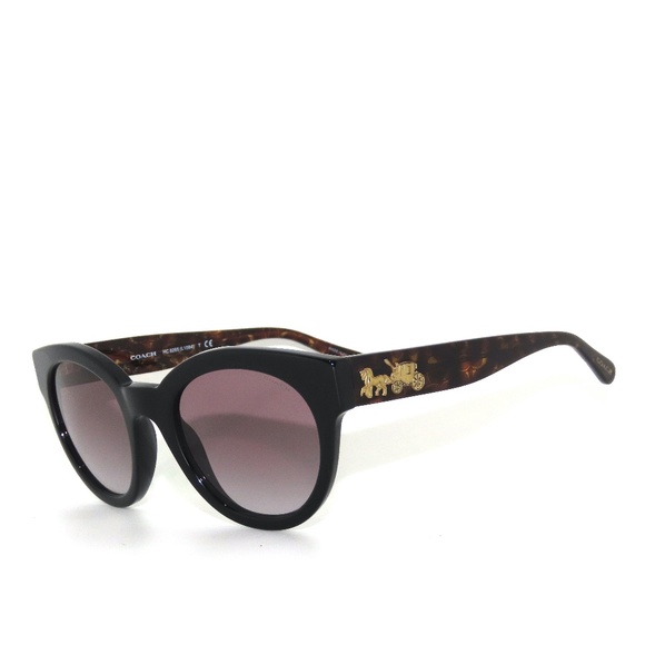 Coach 8265 (L-1084) 500211 55 Black Sunglasses - Picture 1 of 6